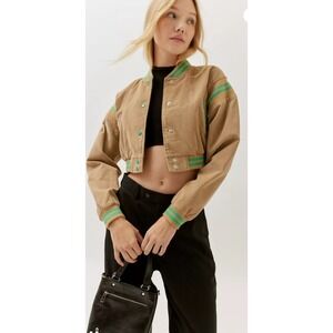 Urban Outfitters Charlie Corduroy Varsity Jacket Size L